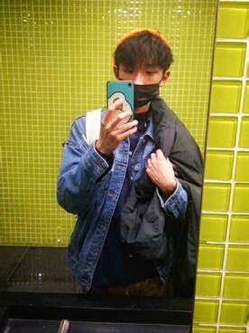「VANS（バンズ）のアイテム（ニットキャップ/ビーニー）」を使った、GingWaiさん（メンズ・178cm）の冬コーディネート