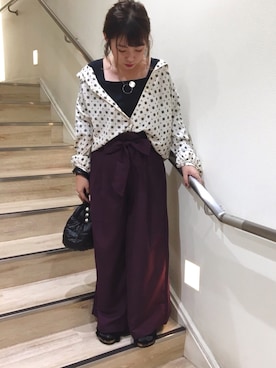 「アイテム（サンダル）」を使った、yukinoさん（レディース・156cm・10代）の秋コーディネート