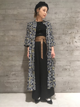 「ガラワンピース」｜村久木 遥香/HARE静岡パルコさん（レディース・160cm）の春コーディネート