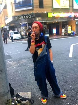 「POINTER（ポインター ）のアイテム」を使った、 DJ favre04さん（メンズ・174cm）の秋コーディネート