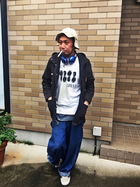 「POINTER（ポインター ）のアイテム」を使った、 DJ favre04さん（メンズ・174cm）の秋コーディネート