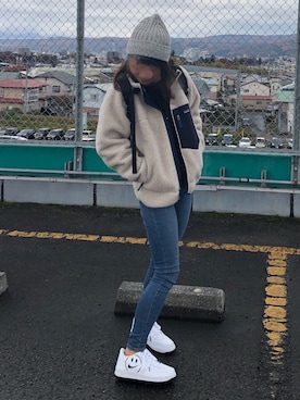 「AF1」｜「アイテム（その他アウター）」を使った、yayorin841さん（レディース・167cm）の秋コーディネート
