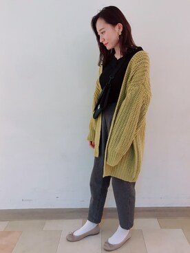「OUTDOOR PRODUCTS（アウトドアプロダクツ）のアイテム（ボディバッグ/ウエストポーチ）」を使った、shinoさん（レディース・159cm）の秋コーディネート