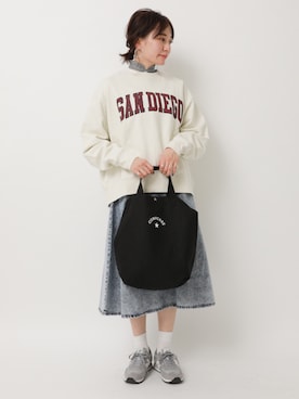 「CONVERSE（コンバース）のアイテム（バッグ）」を使った、shinoさん（レディース・159cm）の春コーディネート