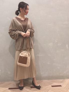 「秋のカフェオレコーデ」｜shinoさん（レディース・159cm）の秋コーディネート