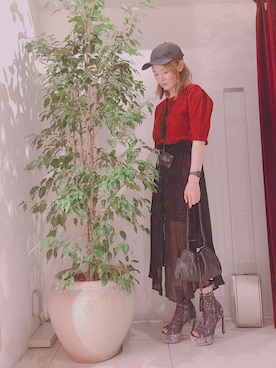 「FentyPumaByRihanna」｜Kana Manabeさん（レディース・162cm）の夏コーディネート