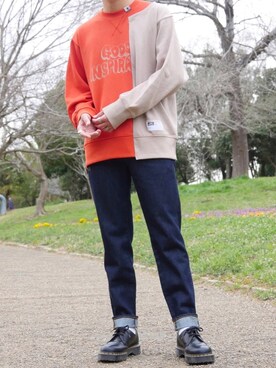 デニムパンツを使った ミハラヤスヒロgu のメンズ人気ファッションコーディネート Wear