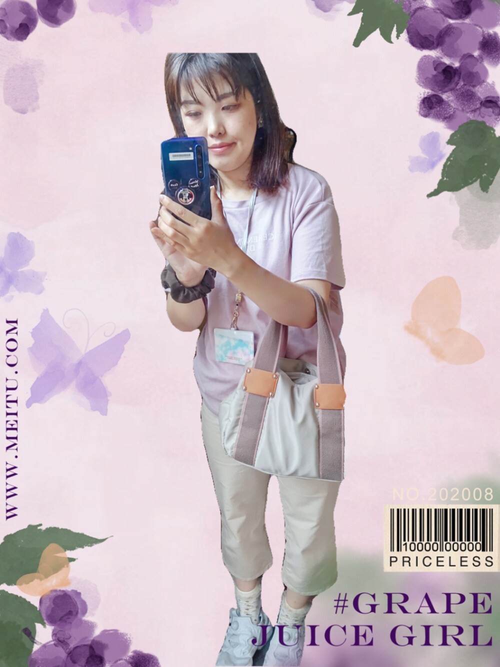 「GRLのベーシックロゴTシャツ（Tシャツ/カットソー、ピンク系）」を使った、ki✿さん（レディース・161cm）の夏コーディネートの1枚目の写真