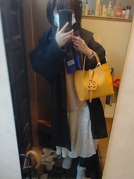「CLATHAS（クレイサス）のアイテム（ハンドバッグ）」を使った、ki✿さん（レディース・161cm）の冬コーディネート
