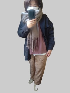 「MOONBAT（ムーンバット）のアイテム」を使った、ki✿さん（レディース・161cm）の冬コーディネート