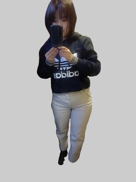 「USEDo（ユーズド）のアイテム（トップス）」を使った、ki✿さん（レディース・161cm）の冬コーディネート