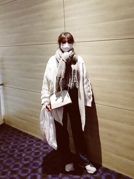 「MOONBAT（ムーンバット）のアイテム」を使った、ki✿さん（レディース・161cm）の冬コーディネート