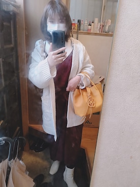「CLATHAS（クレイサス）のアイテム（ハンドバッグ）」を使った、ki✿さん（レディース・161cm）の春コーディネート