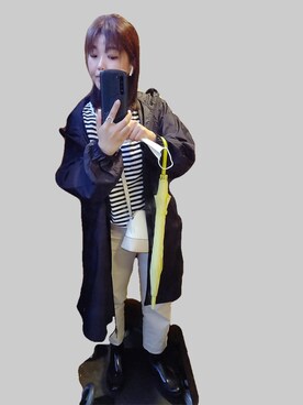 「BEAMS（ビームス）のアイテム（レインシューズ）」を使った、ki✿さん（レディース・161cm）の春コーディネート