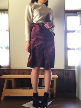 「Factor=（ファクターイコール）のアイテム（バッグ）」を使った、Annaさん（レディース・164cm）の春コーディネート