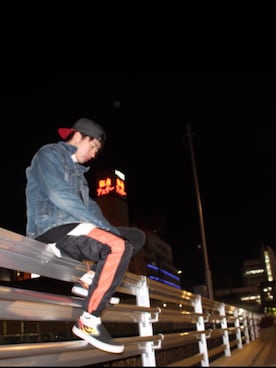 「DOPE（ドープ）のアイテム」を使った、Kaiさん（メンズ・164cm）の冬コーディネート