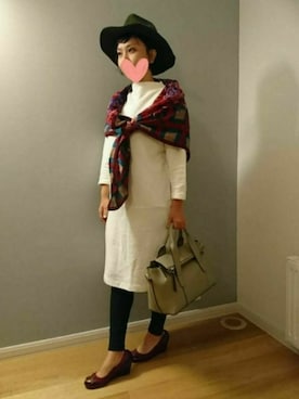 「TORY BURCH（トリーバーチ）のアイテム（パンプス）」を使った、i-momさん（レディース・152cm）の秋コーディネート