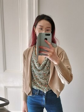 「RUBYのアイテム」を使った、やよいさん（レディース・160cm）の秋コーディネート