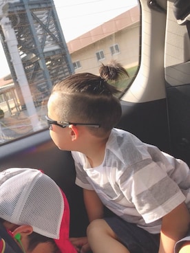 「ツーブロック」｜☺︎KOTE&OTO☺︎さん（キッズ・110cm）の夏コーディネート