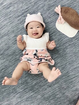 「お買い物」｜「アイテム（ワンピース/ドレス）」を使った、☺︎KOTE&OTO☺︎さん（キッズ・60cm）の秋コーディネート