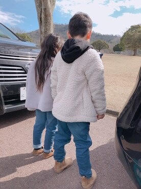 「アイテム（ローファー）」を使った、kanさん（キッズ・120cm）の春コーディネート