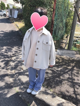 「アイテム（ベスト）」を使った、kanさん（キッズ・110cm）の春コーディネート