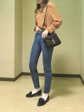 「くつした」｜「アイテム（パンツ）」を使った、Mokoさん（レディース・166cm）の春コーディネート