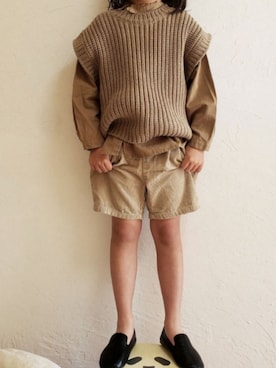 「panda（パンダ）のアイテム（トップス）」を使った、かんでんちさん（キッズ・130cm）の春コーディネート