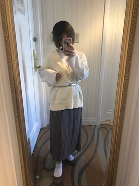 「アイテム（バレエシューズ）」を使った、mnoさん（レディース・147cm）の秋コーディネート