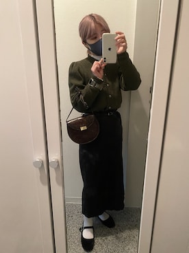「アイテム（バレエシューズ）」を使った、mnoさん（レディース・145cm）の秋コーディネート