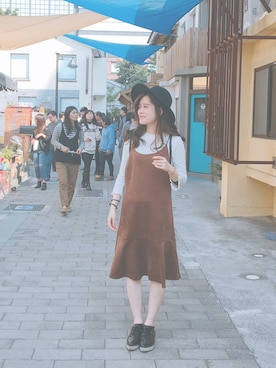 Erica_Chengさん（レディース・161cm）の冬コーディネート