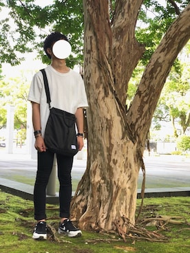 「アイテム（バングル/リストバンド）」を使った、koooooooki🦅さん（メンズ・175cm・20代）の夏コーディネート