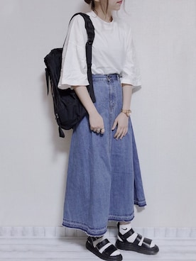 「Gregory」｜「アイテム（腕時計）」を使った、sakiさん（レディース・159cm）の夏コーディネート