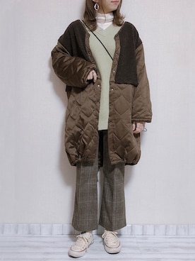 「CONVERSE（コンバース）のconverse（コンバース） ALL STAR OX（オールスターOX）（スニーカー）」を使った、sakiさん（レディース・159cm）の冬コーディネート