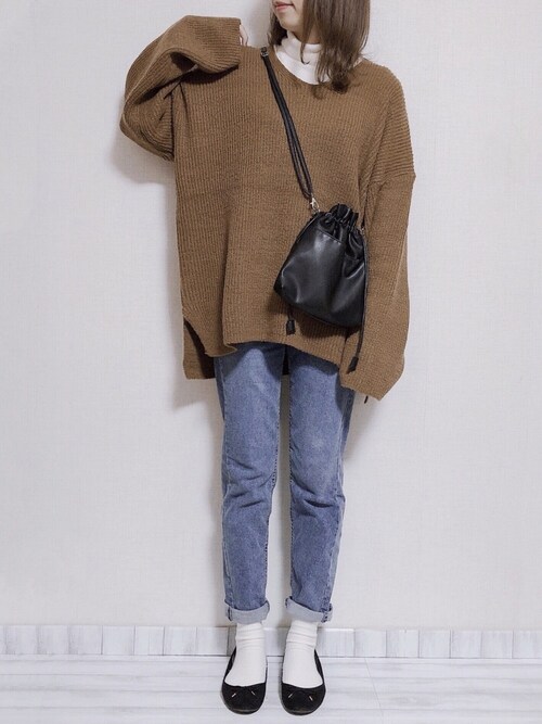 Saki ユニクロのtシャツ カットソーを使ったコーディネート Wear