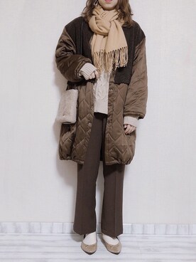 sakiさん（レディース・159cm）の冬コーディネート