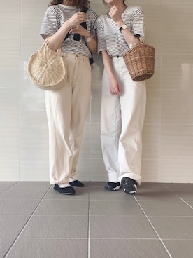 「アイテム（その他、グレー系）」を使った、sakiさん（レディース・159cm）の夏コーディネート