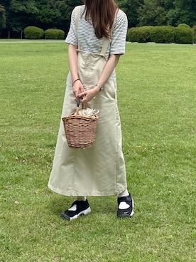 「アイテム（その他、グレー系）」を使った、sakiさん（レディース・159cm）の夏コーディネート