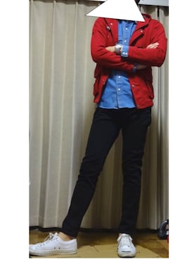「CONVERSE（コンバース）のCONVERSE コンバース ジャック パーセル / JACK PURCEL（スニーカー）」を使った、YaTmさん（メンズ・179cm）の春コーディネート