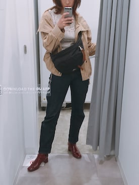 「Gregory」｜「アイテム（ブルゾン）」を使った、chamiさん（レディース・156cm）の春コーディネート