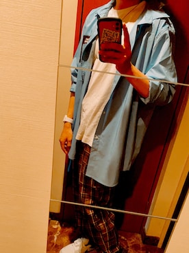「SOYOUS（ソユーズ）のアイテム（パンツ）」を使った、Aさん（メンズ・175cm）の春コーディネート