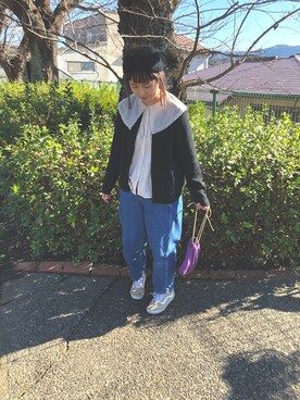 「無印良品（ムジルシリョウヒン）のアイテム（その他アウター）」を使った、yuiiiii0908さん（レディース・158cm）の冬コーディネート