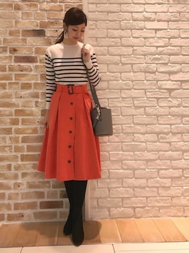 「YECCA VECCA（イェッカヴェッカ）のアイテム」を使った、Funatto♡さん（レディース・161cm）の冬コーディネート