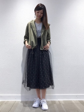 「5PREVIEW（ファイブプレビュー）のアイテム」を使った、Funatto♡さん（レディース・161cm）の春コーディネート