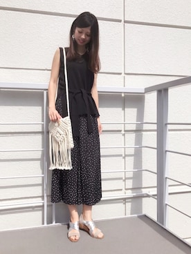 「GAIMO（ガイモ）のアイテム」を使った、Funatto♡さん（レディース・161cm）の夏コーディネート