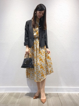 「YECCA VECCA（イェッカヴェッカ）のアイテム（ミリタリージャケット）」を使った、Funatto♡さん（レディース・161cm）の秋コーディネート