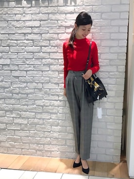 「Soierie（ソワリー）のアイテム」を使った、Funatto♡さん（レディース・161cm）の秋コーディネート