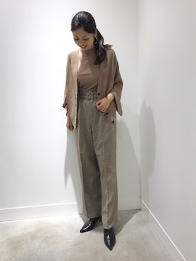「Editt by YECCA VECCA（エディットバイイェッカヴェッカ）のアイテム」を使った、Funatto♡さん（レディース・161cm）の秋コーディネート