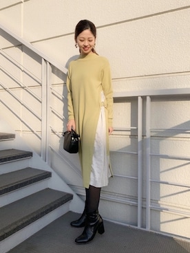 「story.（ストーリー）のアイテム」を使った、Funatto♡さん（レディース・161cm）の冬コーディネート