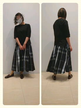 「INTERPLANET（インタープラネット）のアイテム」を使った、堺北花田INTERPLANETさん（レディース・165cm）の春コーディネート